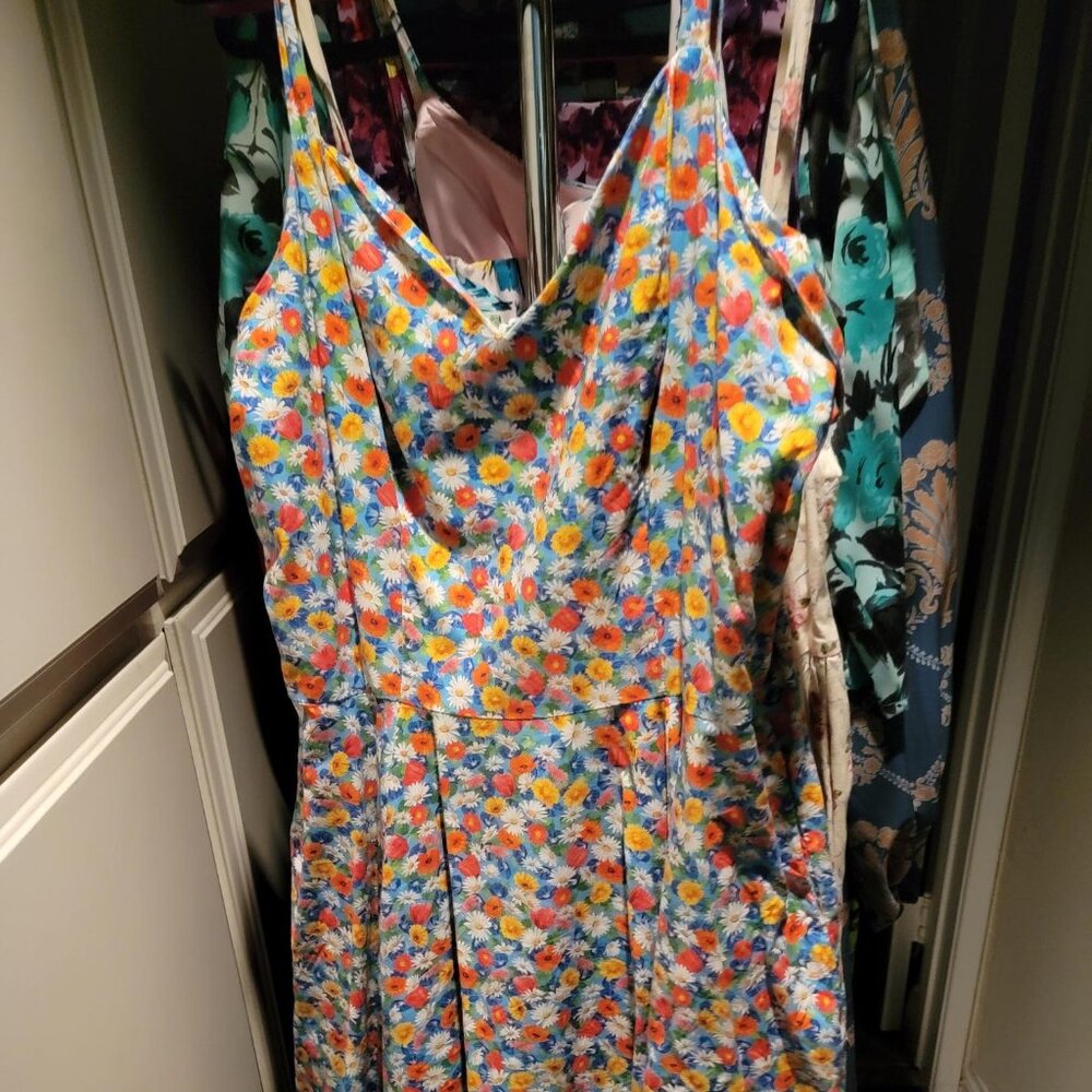 Bernie Dexter Gail Dress in floral 3x - Picture 2 of 7